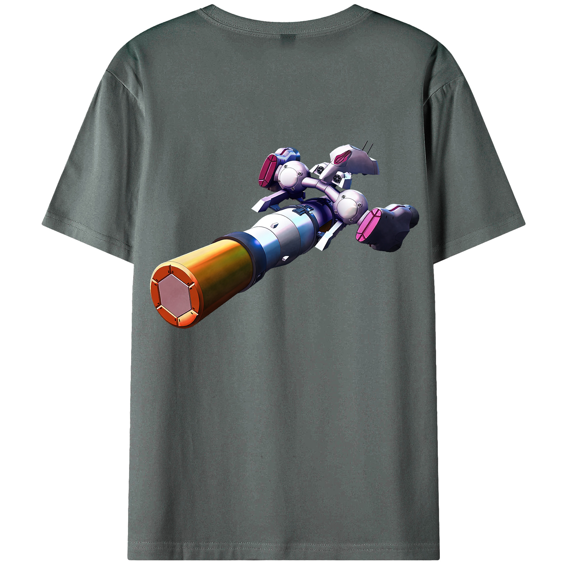 （画像用） 機動戦士ガンダム Mobile Suit Gundam 綿100％ メンズ半袖Tシャツ（バックプリント） 通気性